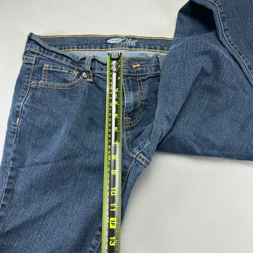 Old Navy The Flirt Jeans Womens 8 Blue Denim Cotton Stretch Low Rise Skinny Leg